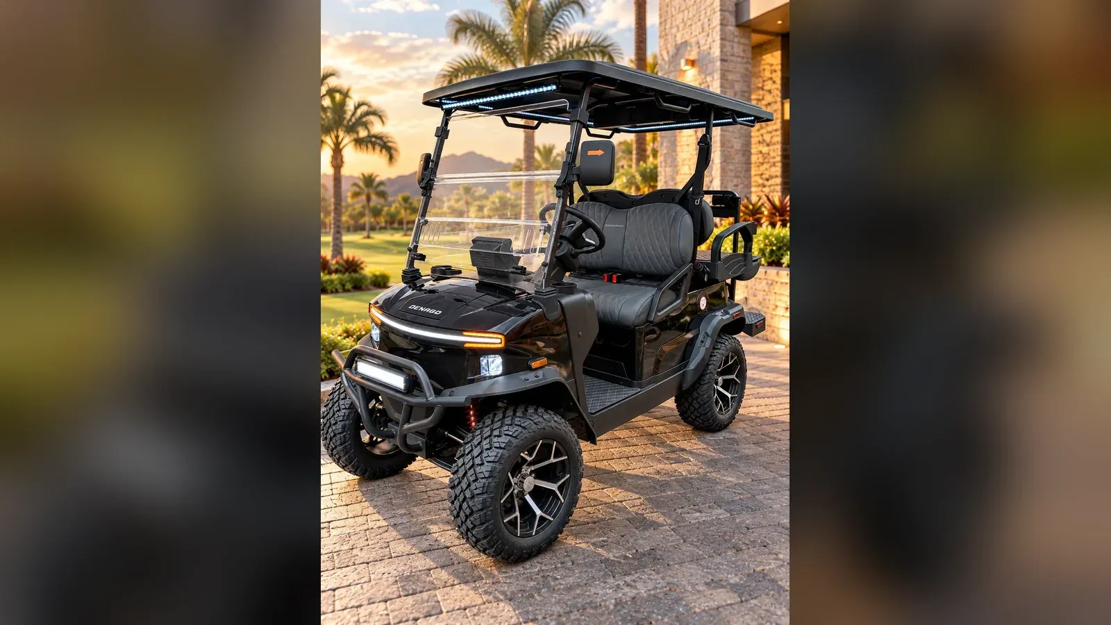 Carro de golf eléctrico para conjuntos: costo y permisos