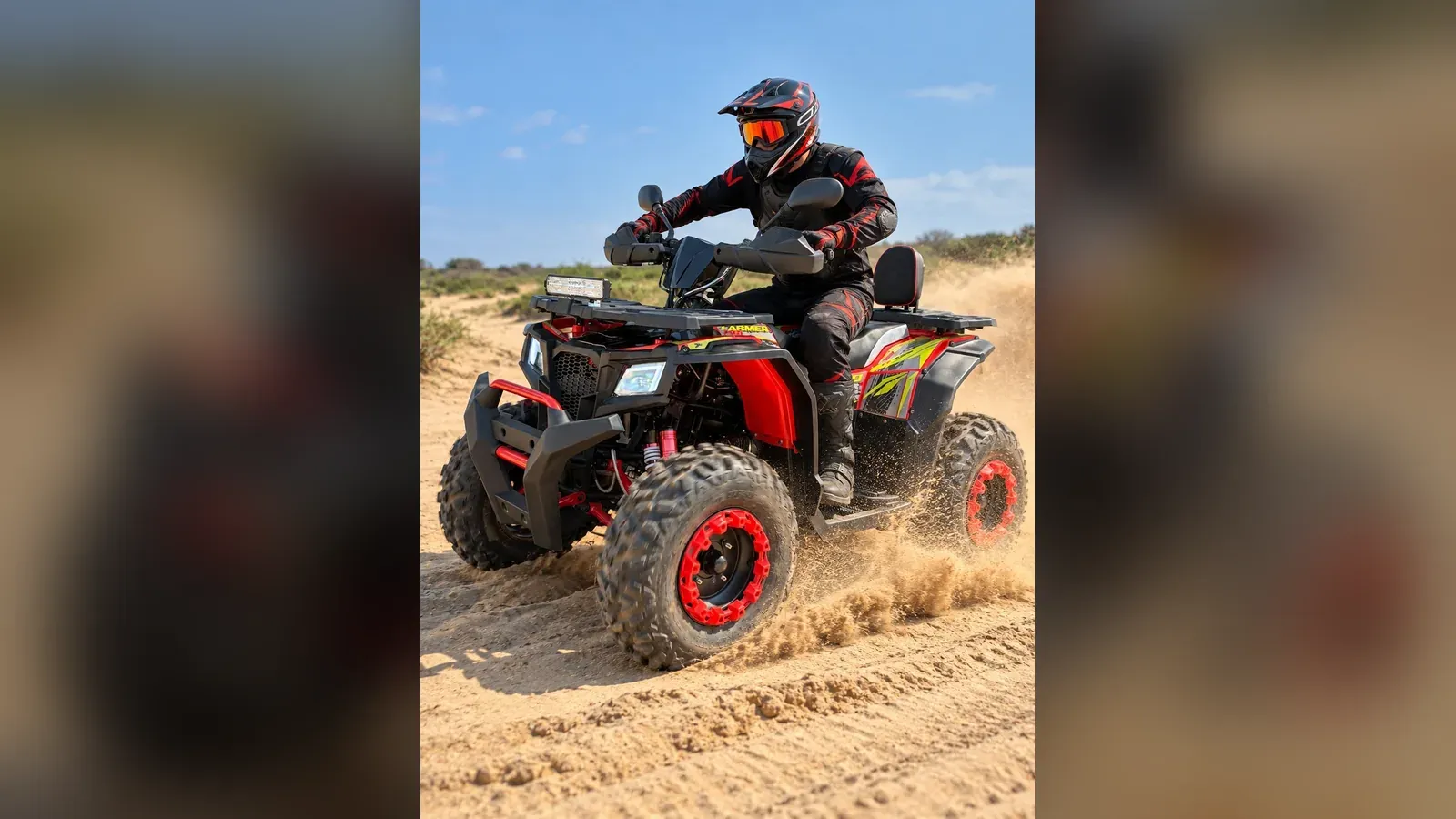 Cómo manejar cuatrimoto en barro, arena y pendiente
